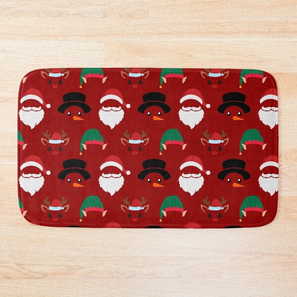Item preview, Christmas Characters on Red Pattern designed and sold by Pixels2Patterns.