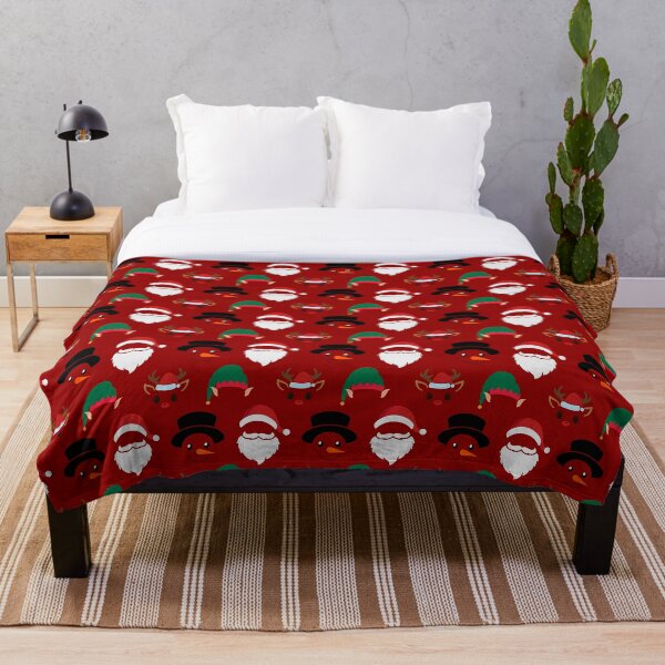 Item preview, Christmas Characters on Red Pattern designed and sold by Pixels2Patterns.