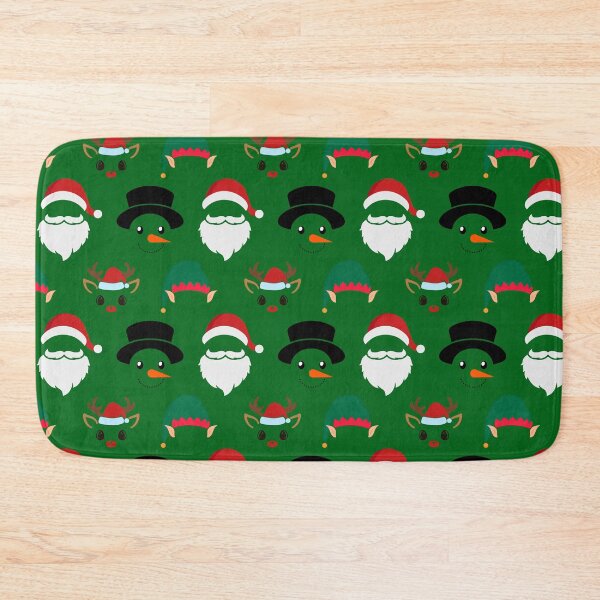 Item preview, Christmas Characters on Green Pattern designed and sold by Pixels2Patterns.