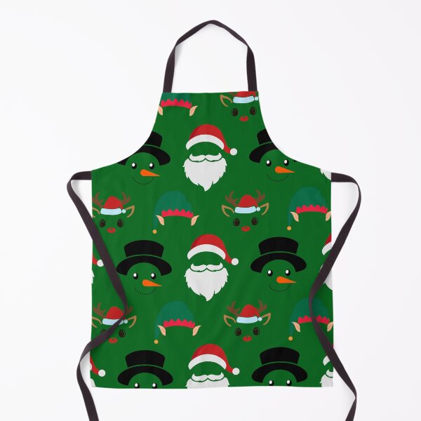 Item preview, Christmas Characters on Green Pattern designed and sold by Pixels2Patterns.