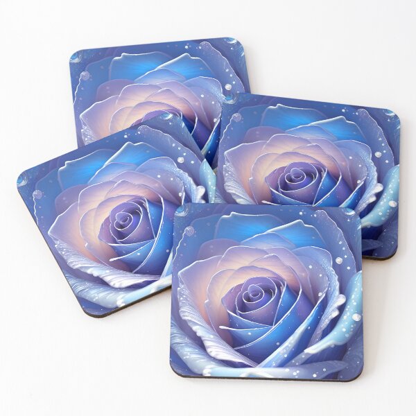 Artikelvorschau, Blaue Rose in voller Blüte entworfen und verkauft von tobyheward.