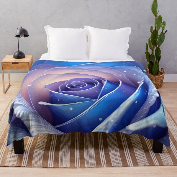 Artikelvorschau, Blaue Rose in voller Blüte entworfen und verkauft von tobyheward.