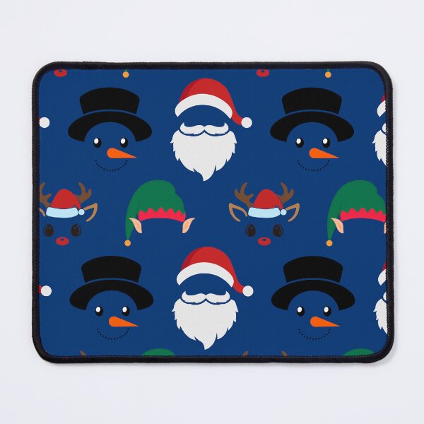 Item preview, Christmas Characters on Blue Pattern designed and sold by Pixels2Patterns.