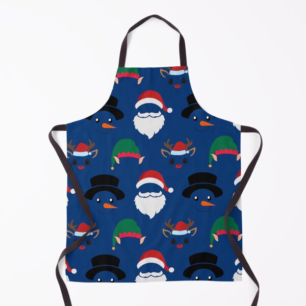 Item preview, Christmas Characters on Blue Pattern designed and sold by Pixels2Patterns.