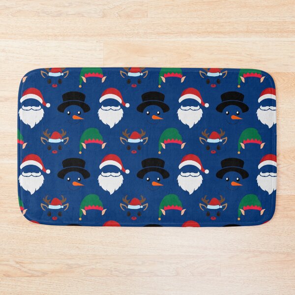 Item preview, Christmas Characters on Blue Pattern designed and sold by Pixels2Patterns.
