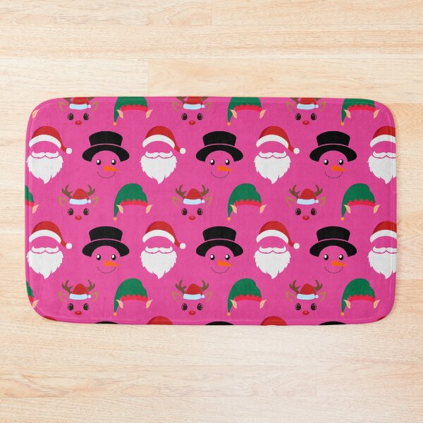 Item preview, Christmas Characters on Pink Pattern designed and sold by Pixels2Patterns.