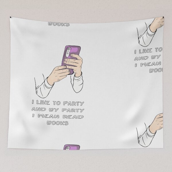 Item preview, No party Only Reading Books  designed and sold by Anastasiia Yurevych.