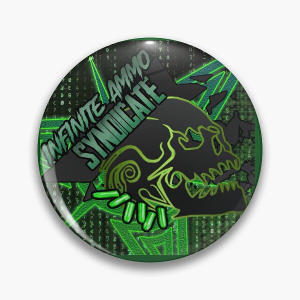 Item preview, The Infinite Ammo Syndicate - Living Skull Logo (The Matrix Green Tribute) designed and sold by InfiniteAmmoNA.