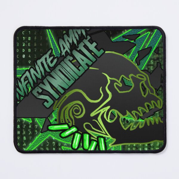 Item preview, The Infinite Ammo Syndicate - Living Skull Logo (The Matrix Green Tribute) designed and sold by InfiniteAmmoNA.