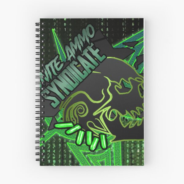Item preview, The Infinite Ammo Syndicate - Living Skull Logo (The Matrix Green Tribute) designed and sold by InfiniteAmmoNA.