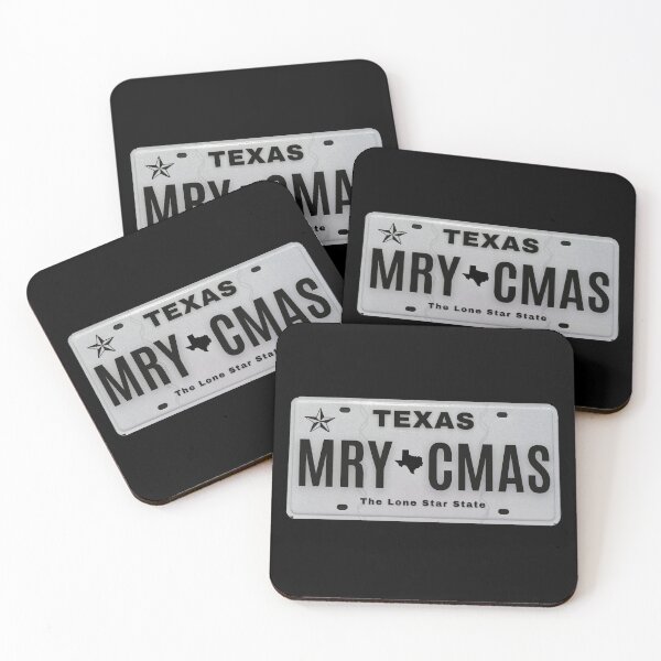 Item preview, Merry Christmas Texas vanity plate designed and sold by GFamilyC.