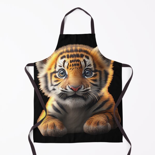 Item preview, Adorable Tiger Cub Delight: Small, Cute, Big Bright Eyes, Playful designed and sold by GranitTR.