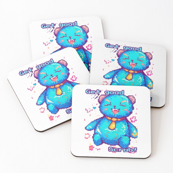 Item preview, GET GOOD SCRUB! Mischievous Pixel Bear designed and sold by SirZeus.