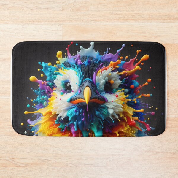 Item preview, Baby Penguin Splat Art Portrait  designed and sold by fatbanana.