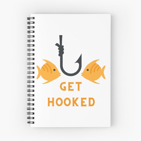 Item preview, Get hooked, fish, fishing designed and sold by InkGlow.