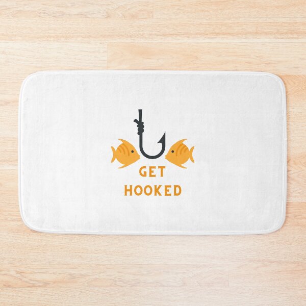 Item preview, Get hooked, fish, fishing designed and sold by InkGlow.
