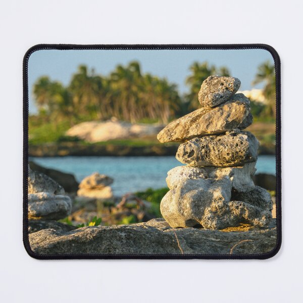 Item preview, Stacked Rocks on Mexico Beach designed and sold by Mullwell Photography.
