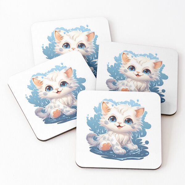Item preview, Kitten playing with water designed and sold by AI-Only Creations.