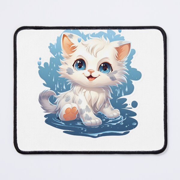 Item preview, Kitten playing with water designed and sold by AI-Only Creations.