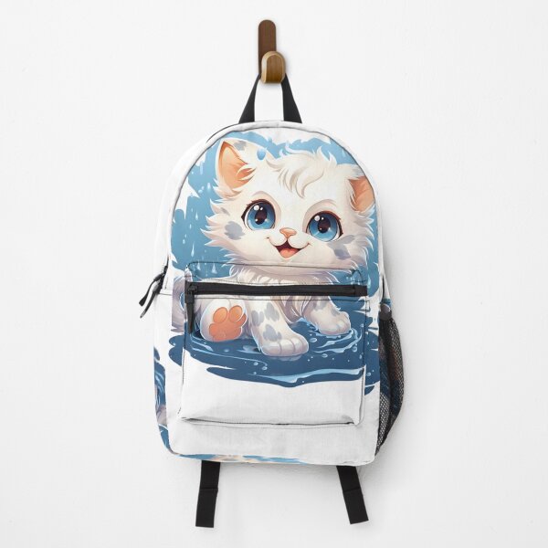 Item preview, Kitten playing with water designed and sold by AI-Only Creations.