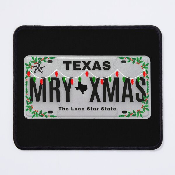 Item preview, Merry Xmas Texas vanity plate LMT designed and sold by GFamilyC.