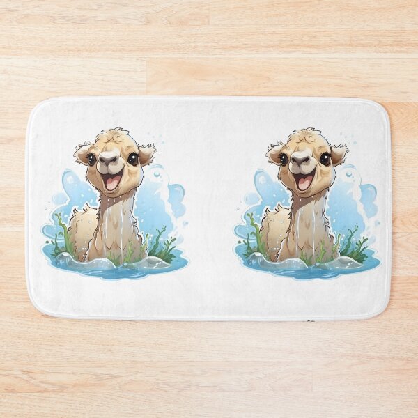 Item preview, Baby camel playing with water designed and sold by AI-Only Creations.