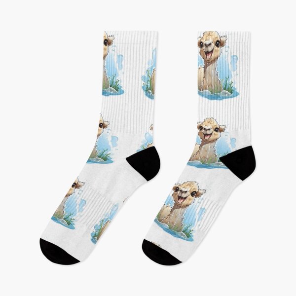 Item preview, Baby camel playing with water designed and sold by AI-Only Creations.