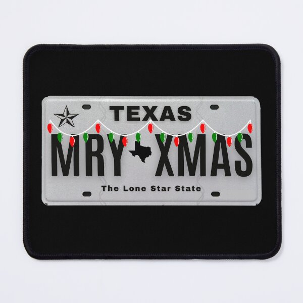 Item preview, Merry Xmas Texas vanity plate L designed and sold by GFamilyC.