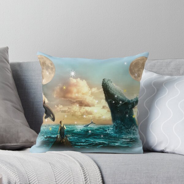 Item preview, "Enchanted Journey: The Boy, the Dolphin, the Whale and the Shark in the Fantastic Kingdom of the Sea" designed and sold by Mahilis.
