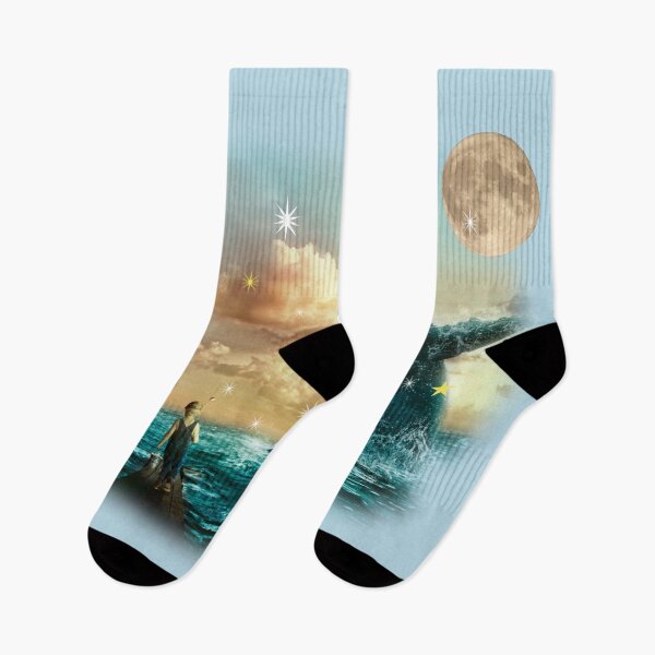 Item preview, "Enchanted Journey: The Boy, the Dolphin, the Whale and the Shark in the Fantastic Kingdom of the Sea" designed and sold by Mahilis.