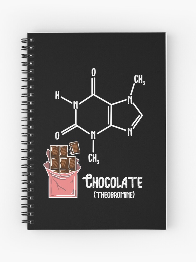 Cuaderno de espiral «Camiseta de química orgánica camiseta de laboratorio  de chocolate 