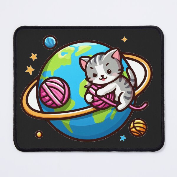 Item preview, Small cat with planet designed and sold by MiroArtAbstra.