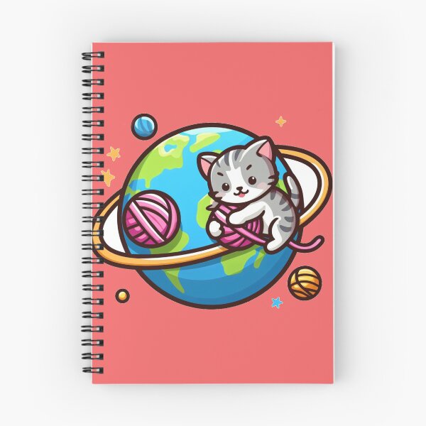 Item preview, Small cat with planet  designed and sold by MiroArtAbstra.
