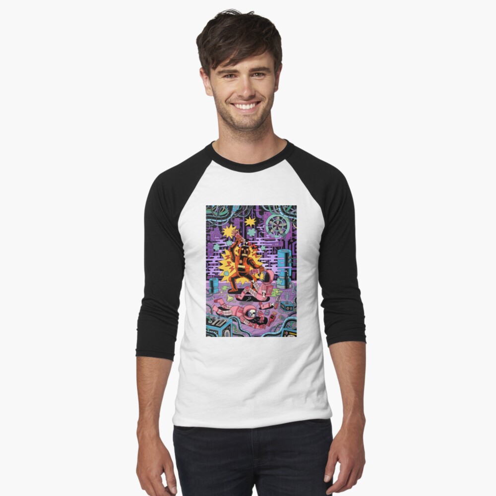 Item preview, Baseball ¾ Sleeve T-Shirt designed and sold by jackteagle.