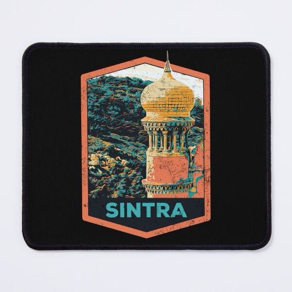 Item preview, Sintra's Pena Palace Tower Illustration Print | Art of Portugal designed and sold by Lemomo-artworks.