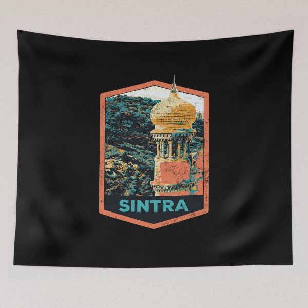 Item preview, Sintra's Pena Palace Tower Illustration Print | Art of Portugal designed and sold by Lemomo-artworks.