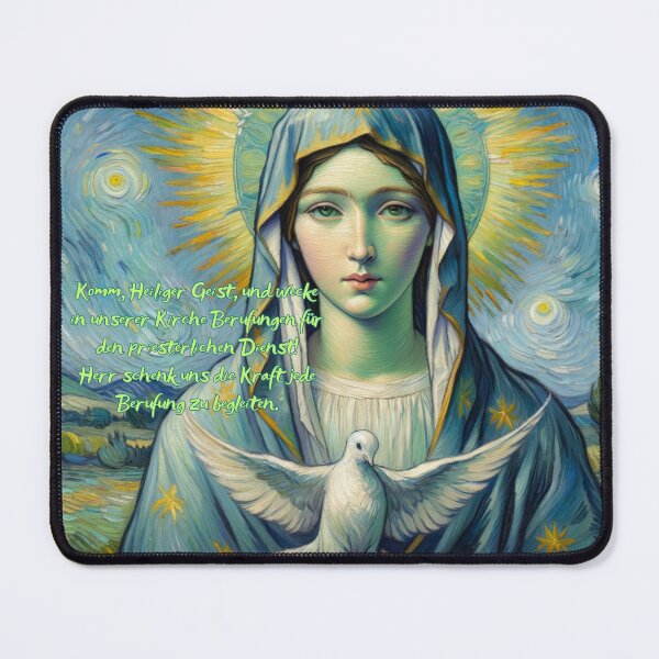 Item preview, Van Gogh Style Annunciation Mouse Pad designed and sold by JohannesLux.