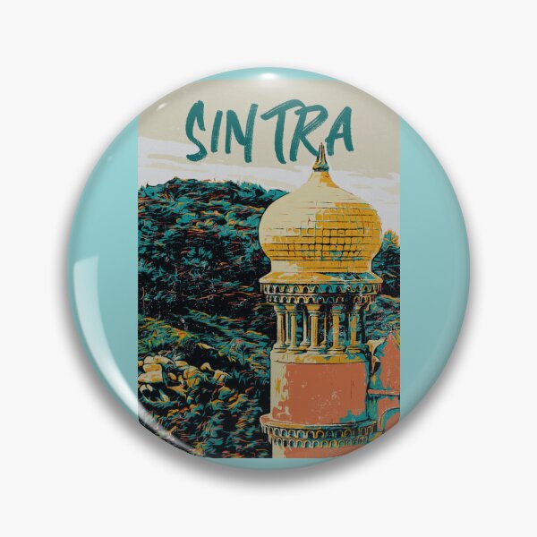 Item preview, Sintra's Pena Palace Tower Illustration Print | Art of Portugal designed and sold by Lemomo-artworks.