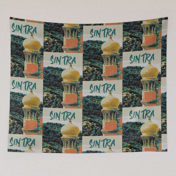 Item preview, Sintra's Pena Palace Tower Illustration Print | Art of Portugal designed and sold by Lemomo-artworks.