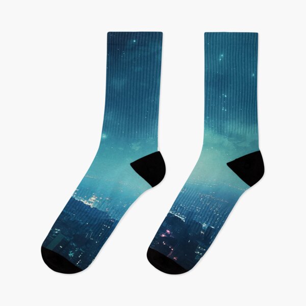 Item preview, City Lights Under Starry Skies designed and sold by kaileena-ai.
