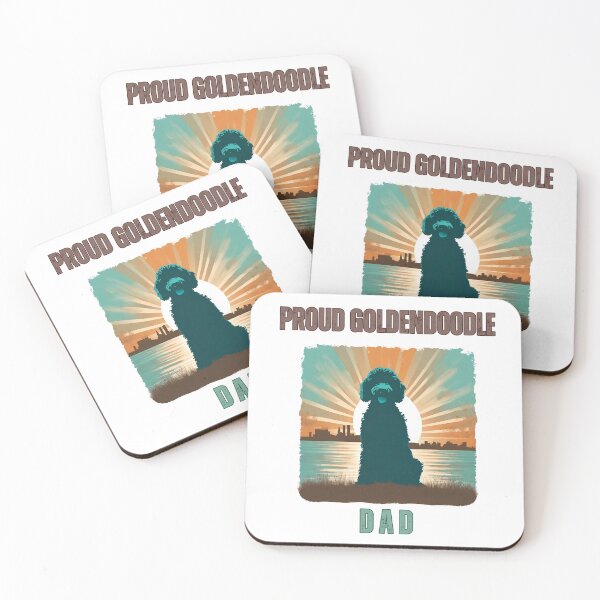 Item preview, Proud Goldendoodle Dad Vintage Sunset designed and sold by Fredster1966.