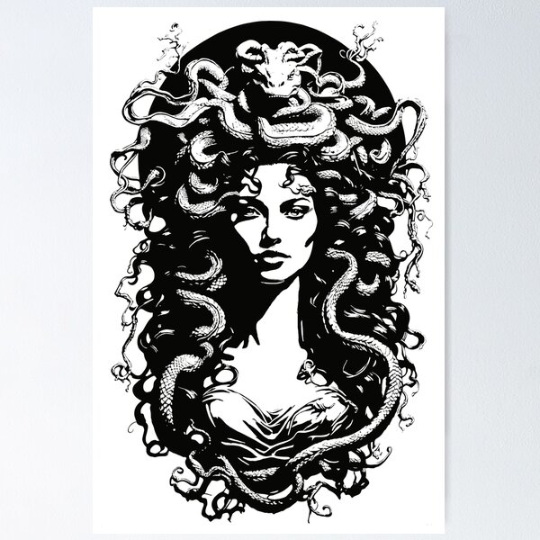 Item preview, Medusa mitología griega designed and sold by Nerdlight.