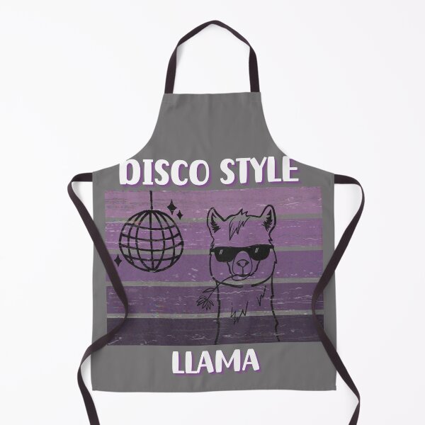 Item preview, Disco Style Llama designed and sold by Abstractionaly.
