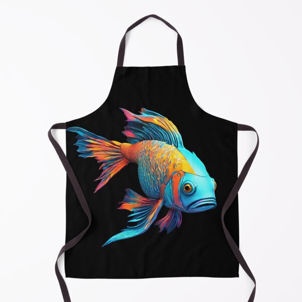 Artikelvorschau, Cyberpunk-Fisch in schönen Farben entworfen und verkauft von Aquillashop.