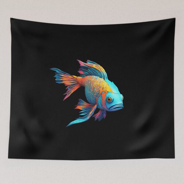 Item preview, Cyberpunk Fish Beautiful Colors designed and sold by Aquillashop.