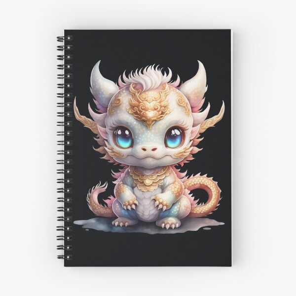 Item preview, Cute White and Gold Asian Baby Dragon designed and sold by Lehuas.