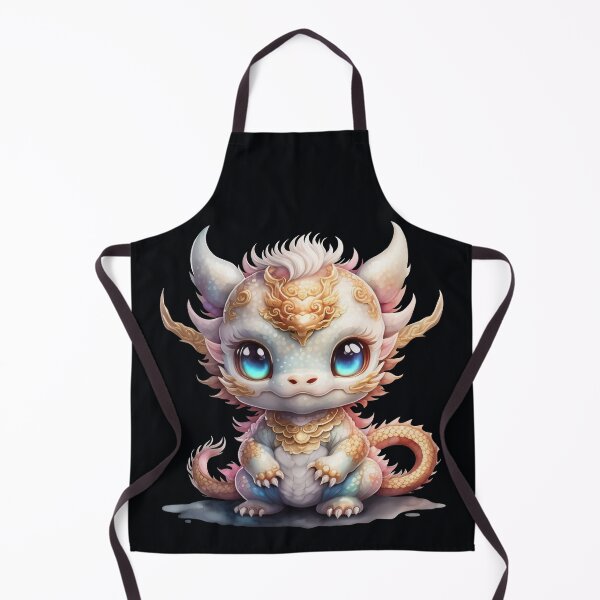Item preview, Cute White and Gold Asian Baby Dragon designed and sold by Lehuas.