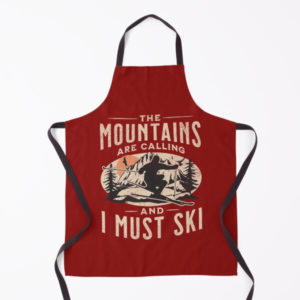 Artikelvorschau, Die Berge rufen und ich muss Ski fahren entworfen und verkauft von DetourShirts.