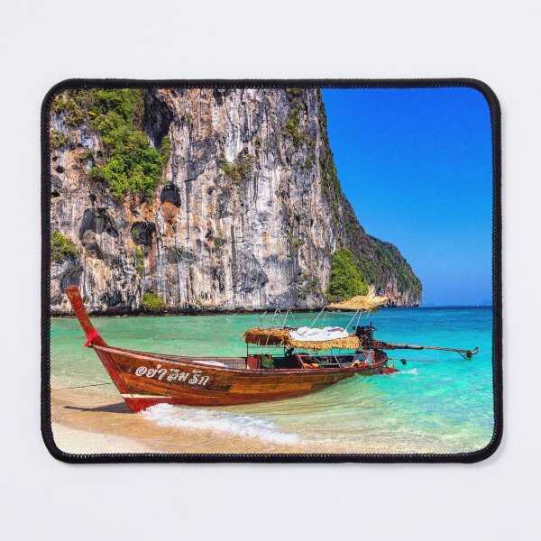 Item preview, Traditional long tail fishing boat beached on Koh Lao Liang, Trang, Thailand designed and sold by Kevin Hellon.