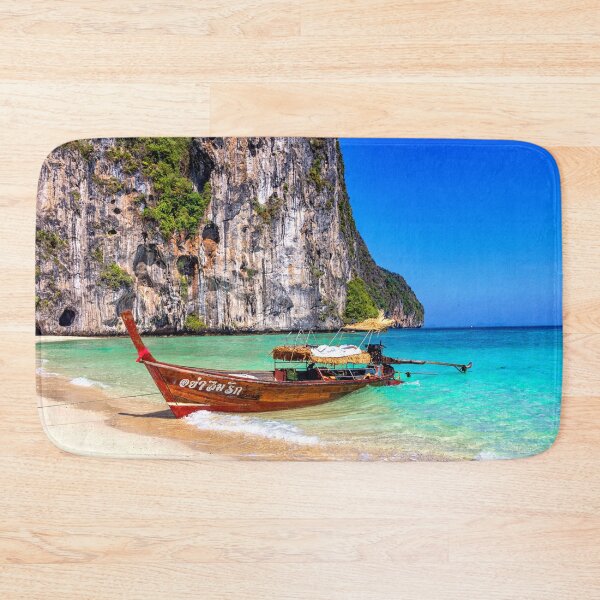 Item preview, Traditional long tail fishing boat beached on Koh Lao Liang, Trang, Thailand designed and sold by Kevin Hellon.